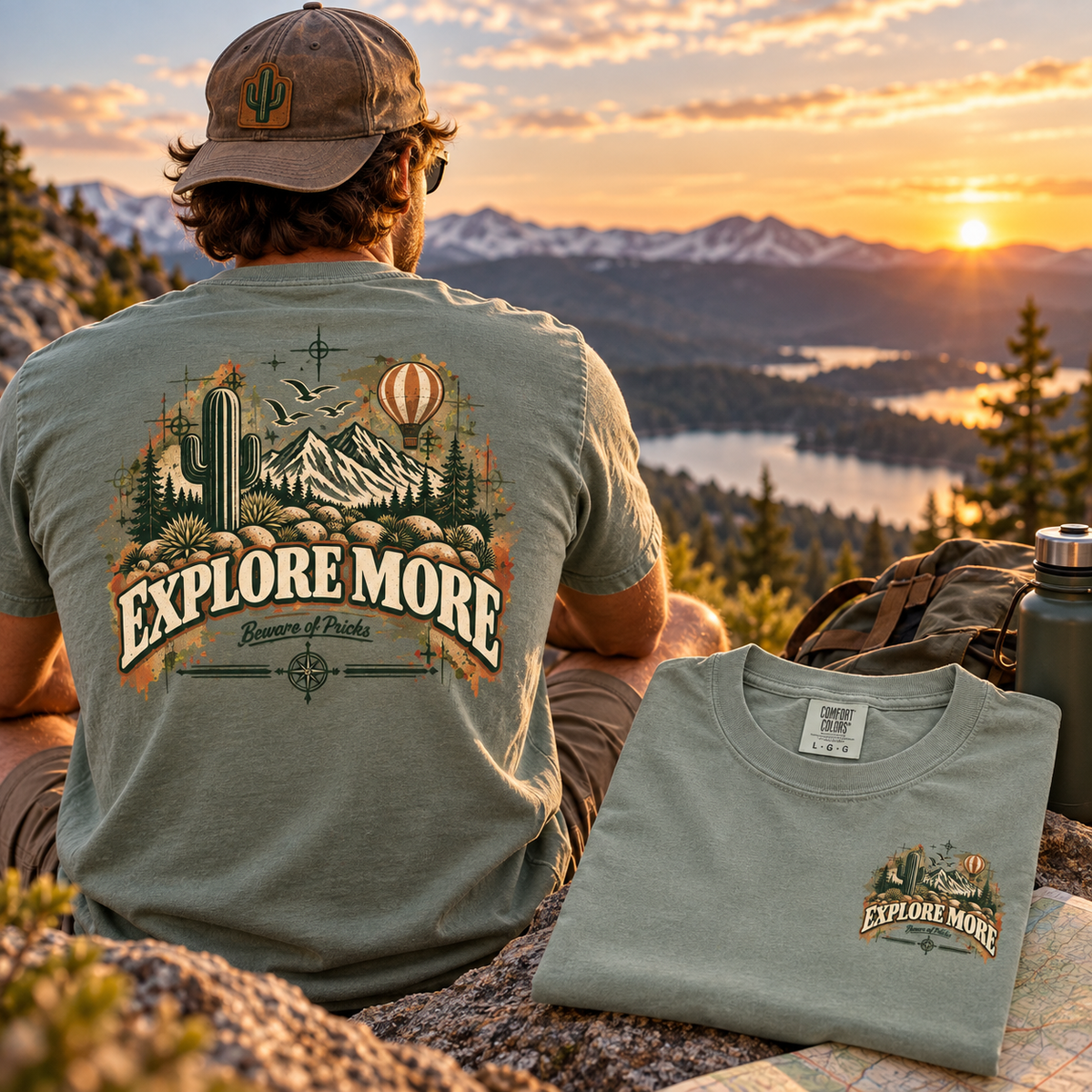 EXPLORE MOREE – Front & Back Graphic T-Shirt