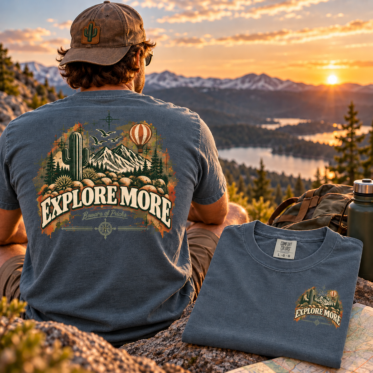 EXPLORE MOREE – Front & Back Graphic T-Shirt