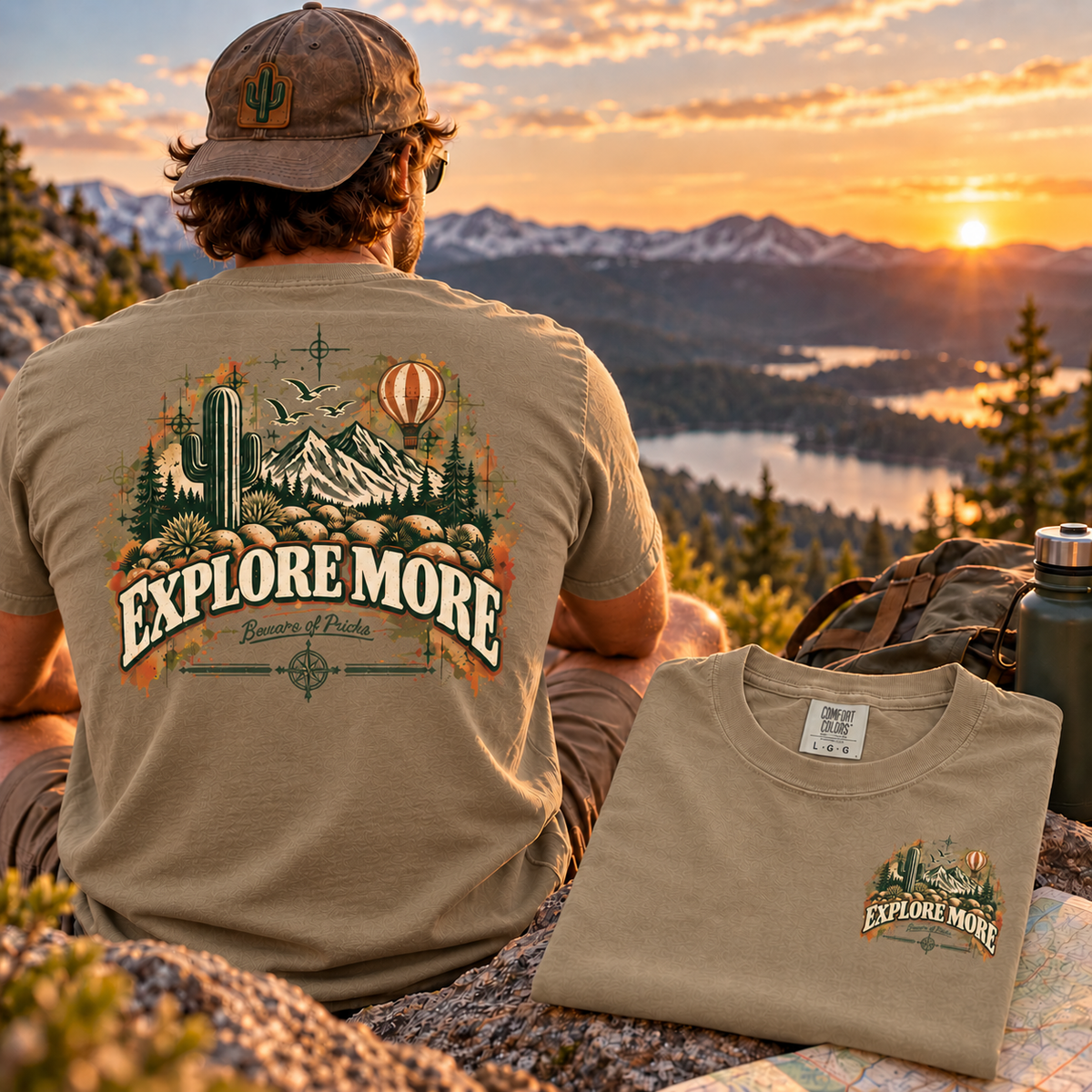EXPLORE MOREE – Front & Back Graphic T-Shirt