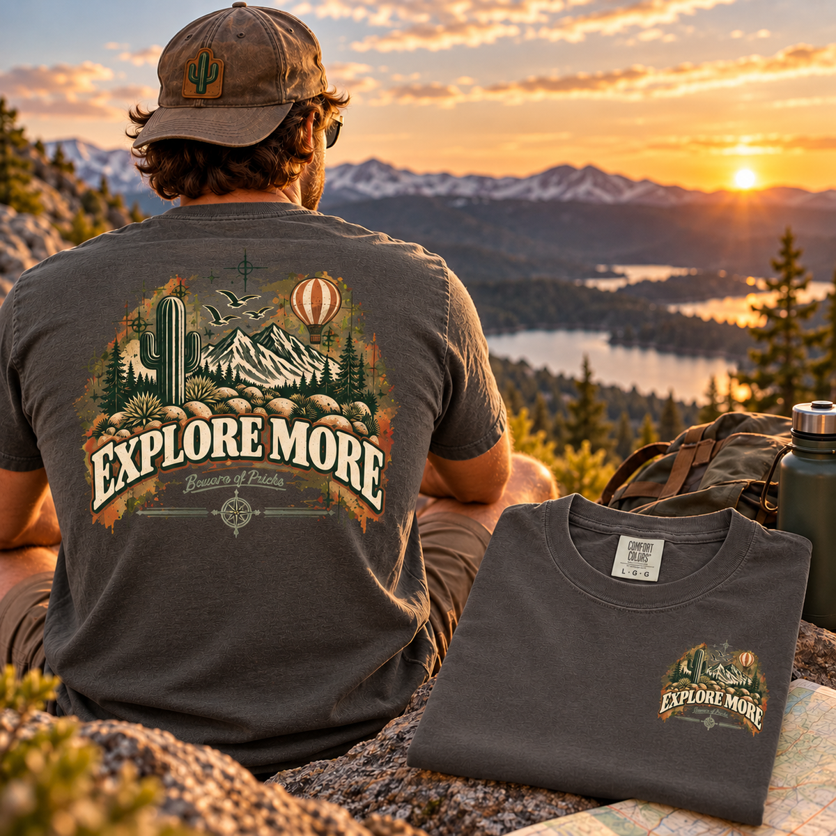 EXPLORE MOREE – Front & Back Graphic T-Shirt